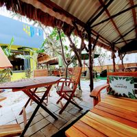 Outside seating at YoYo Vegetarian Food - Seaside in Phan Thiet