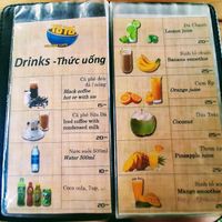 Menu at YoYo Vegetarian Food - Seaside in Phan Thiet