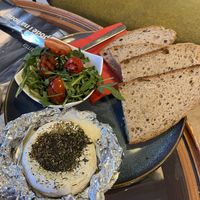 Grilled Camembert   at Coffee & Books in Decin