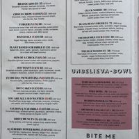 All V marked items are vegan at Bounty Beets - Le Meridien Mina Seyahi in Dubai