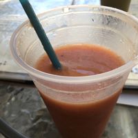 fruit smoothie at Tree of Life in Safed