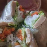 Vegan chicken summer rolls - takeaway at Pho in Sheffield
