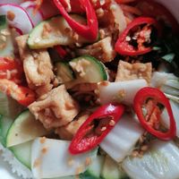 Grilled veggie rice bowl at Pho in Sheffield