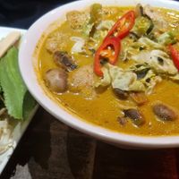 Curry noodle soup at Pho in Sheffield
