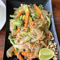 Veggie noodles   at Joy's in Nong Khiaw