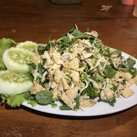 Tofu lap  at Joy's in Nong Khiaw