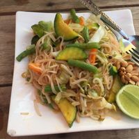 Pad thai at Joy's in Nong Khiaw