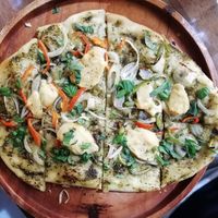 Pesto pizza at Herbivore Coron in Coron