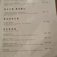 Menu 1 at Herbivore Coron in Coron