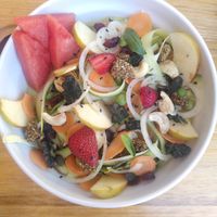 Gaspacho croquant at Brawcoli in Lorient