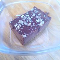 Le gâteau cru au chocolat at Brawcoli in Lorient