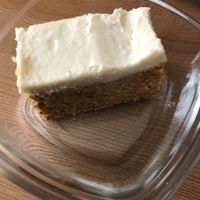 Carrot cake at Brawcoli in Lorient