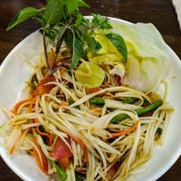 Som Tum (Spicy Papaya Salad) at Veganerie - Nana in Bangkok