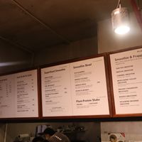 Menu Board. at Veganerie - Nana in Bangkok