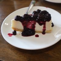 Blueberry Cheese Cake. at Veganerie - Nana in Bangkok
