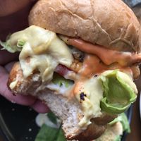 vegan cheese burger heaven at Veganerie - Nana in Bangkok