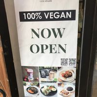 sign in front at Veganerie - Nana in Bangkok