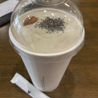 Banana almond smoothie. Was just ok    at Veganerie - Nana in Bangkok