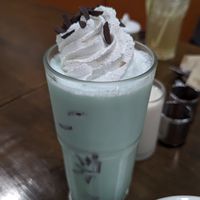 Mint chocolate milkshake at Veganerie - Nana in Bangkok