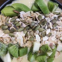 Coconut mango bowl at Veganerie - Nana in Bangkok