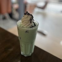 Mint choc chip smoothie  at Veganerie - Nana in Bangkok