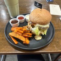 Beyond burger  at Veganerie - Nana in Bangkok