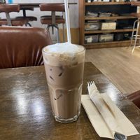 Iced lattee  at Veganerie - Nana in Bangkok