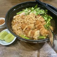 Crispy “pork” dumpling soupp  at Veganerie - Nana in Bangkok