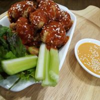 Cauliflower bites at Veganerie - Nana in Bangkok