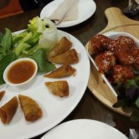 Spring rolls at Veganerie - Nana in Bangkok