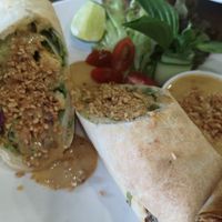 Satay wrap at Veganerie - Nana in Bangkok