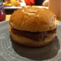 Kids' vegan sausage bap at The Hart of Hartford in Hartford