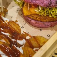 Cherry Bomb burger at Flower Burger in Rome