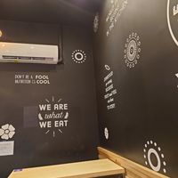 Inside at Flower Burger in Rome