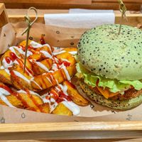 Jungle BBQ burger  at Flower Burger in Rome