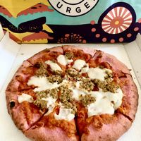 Tonnot pizza  at Flower Burger in Rome