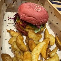 Ceci fungi burger  at Flower Burger in Rome