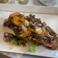 Vegan mushroom shwarma sandwich  at Blushing in Amsterdam