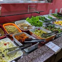 Cold buffet at Refeitorio Organico in Rio De Janeiro