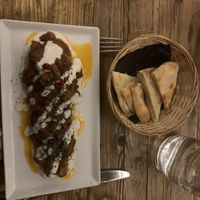 Eggplant as appetizer   at Afghan Anar in Zurich