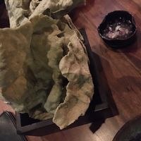Seaweed crackers with spiced vinegar  at The Pig and Palm in Cebu