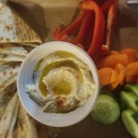Hummus plate  at Cult Kitchen in Akron