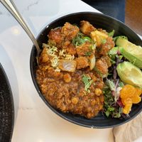Vegan plant protein Lyfe bowl    at Curry Up Now in Decatur