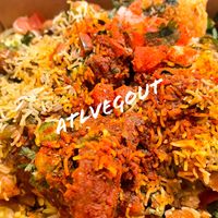 Hella vegan bowl   at Curry Up Now in Decatur