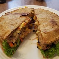 Vegan burger at Verdecelli  - Coco's Cafe in Cuenca