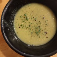 Complementary entree soup at Asalam Restaurant in Jeju