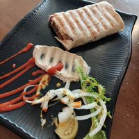 Falafel (they give you 2, we can't wait to make the photo) at Asalam Restaurant in Jeju