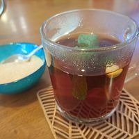 Black tea at Asalam Restaurant in Jeju
