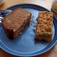 These are the halves of two different cakes we shared. at Anana in Athens