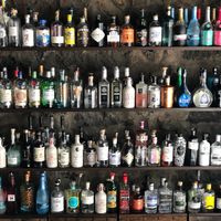 Our Gin library is one of the largest collections in the world! at Solar Branco Eco Estate - The Green Pantry in Sao Miguel
